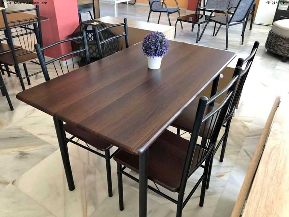 Mesa 4 cadeiras NOVAS cafes restaurantes particulares paga na entrega