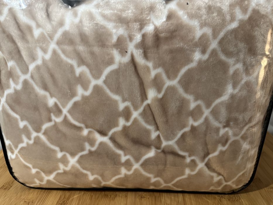 Koc/pled nowy pudrowy róż 160x210