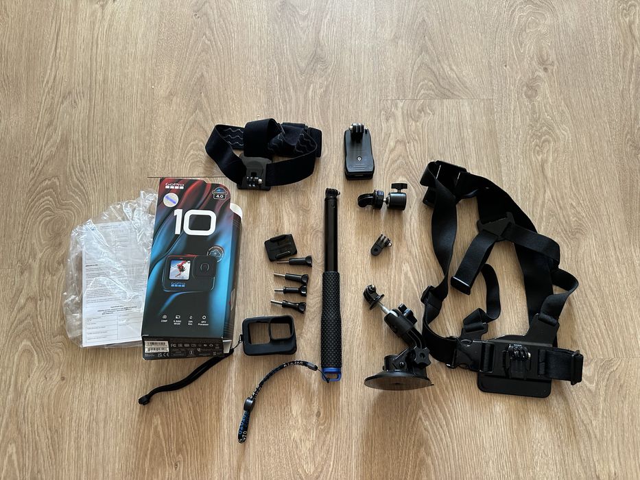 Go Pro Hero 10 Black + багато аксесуарів для зйомки