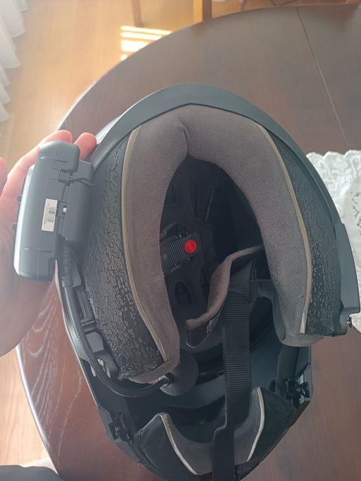 Capacete AGV sportmodular carbon com intercomunicador