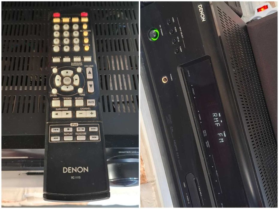 Kino domowe, amplituner DENON, kolumny