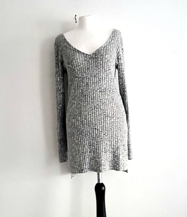 H&M miękka  sexy tunika sukienka sweterek sweter wiskoza 36 s M 38 L