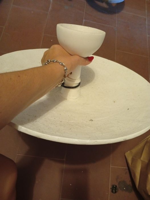 Candeeiro gesso pintavel