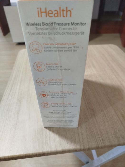 Ihealth wireless blood pressure monitor