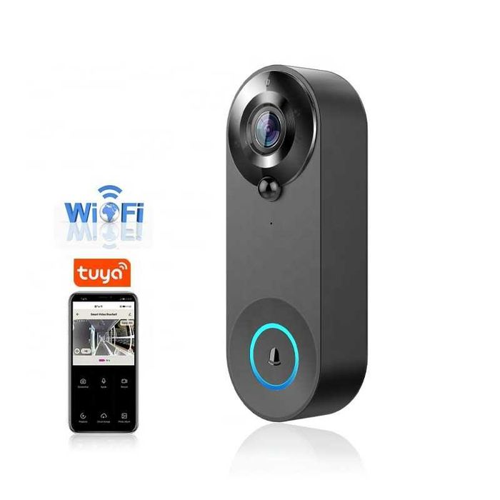 +КАРТА 64GB! Розумний домофон TUYA Video Doorbell|4400mAh Wi-Fi(1080)