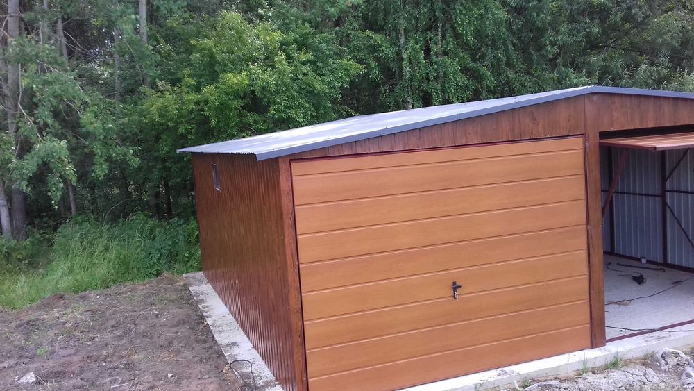 Garaże blaszane blaszak wiata magazynek schowek 3x5