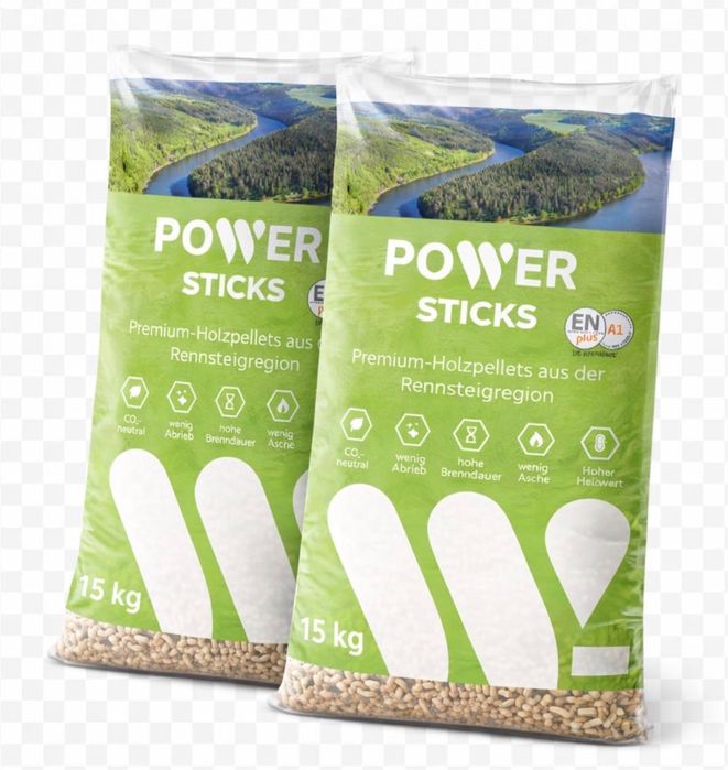 Pellet Power Sticks Niemiecki A1 ENplus