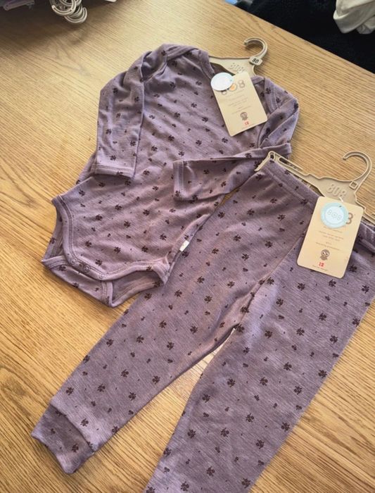 Body i leginsy 100% wełny merino rozm 80