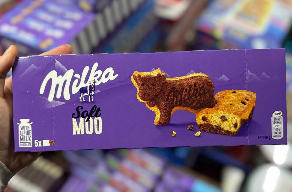 Бісквіт Milka Soft Moo з шоколадними крихтами 140 г