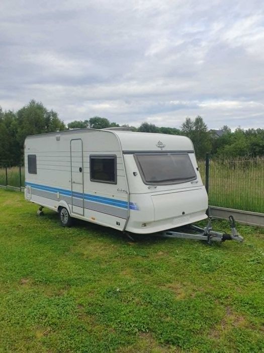 Przyczepa Hobby 495, 2 przedsionki! +3 panele na dachu