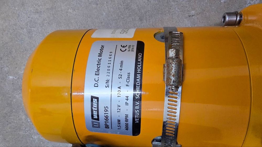 Vetus BOW2512E Bow Thruster, 12V, 1.5 kW, 25 kgf