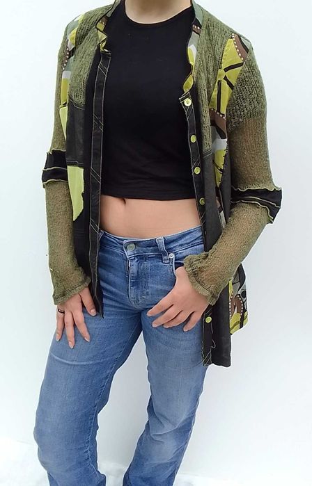 Sweter sweterek kardigan vintage M L XL
