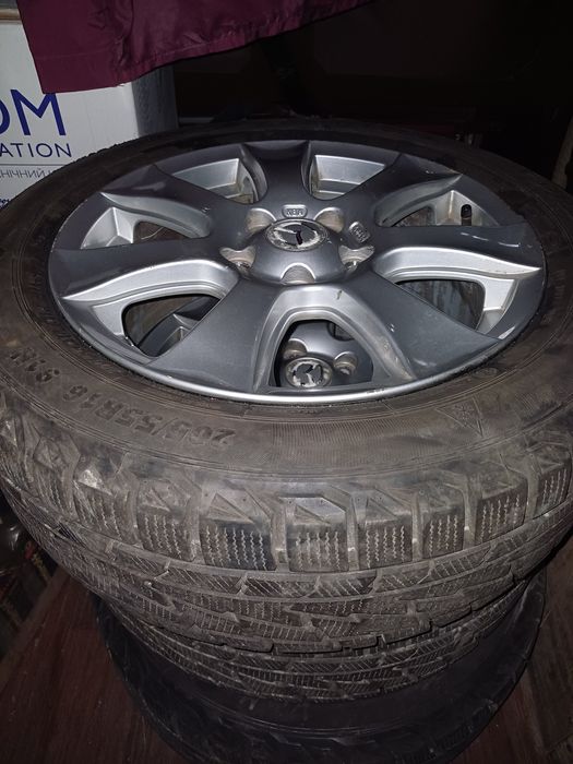 Диски Мазда з  зимовою резиной 205х55R16