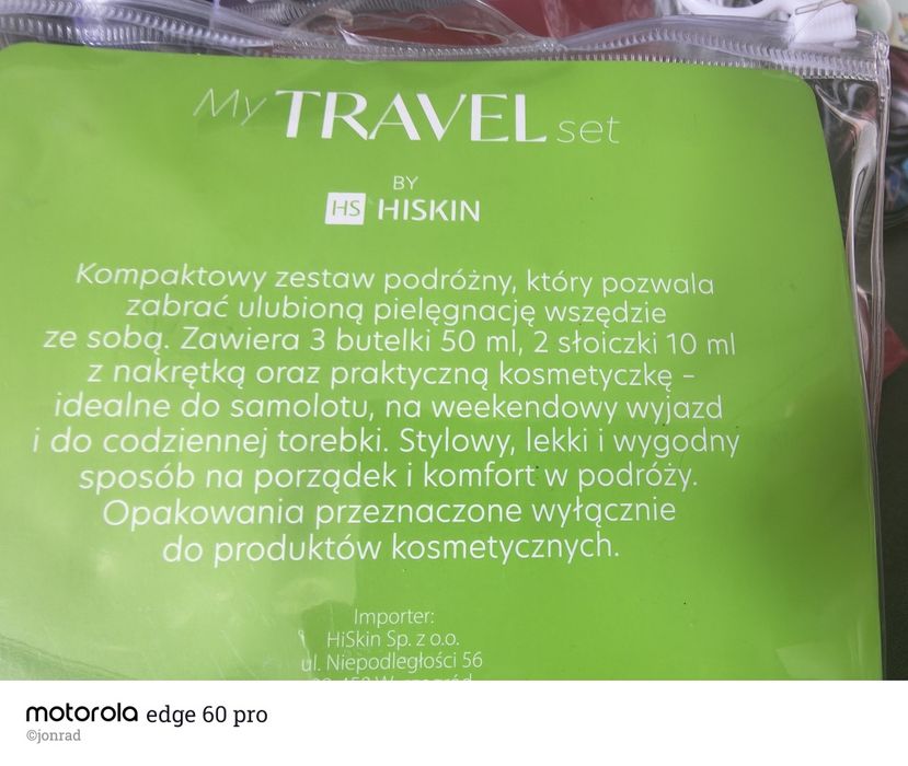 Zestaw pojemników podróżnych na kosmetyki do samolotu 6 wysyłka gratis  elementów cztery kolory