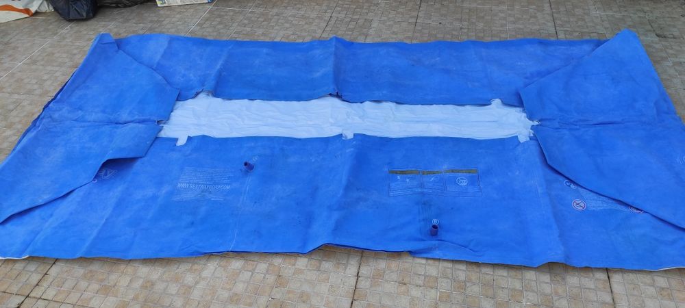 Conjunto piscina 4x2,11x0,81m EXTRAS e BOMBA SUBMERSÍVEL, LER DESCRIÇÃ