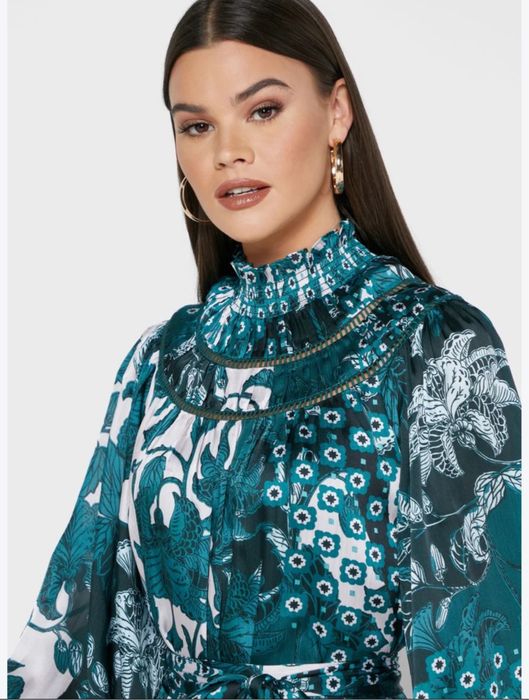 Sukienka Ted Baker satyna r.s/m