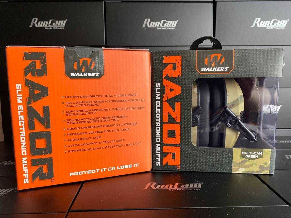 Активні тактичні навушники Walker’s slim Razor Multicam захист слуху
