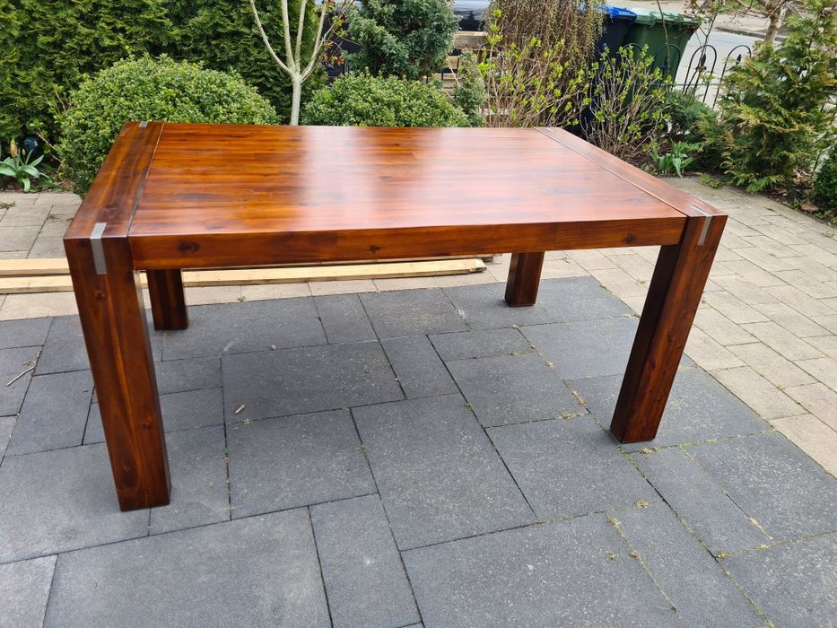 Drewniany stół w kolonialnym stylu 190x99x77