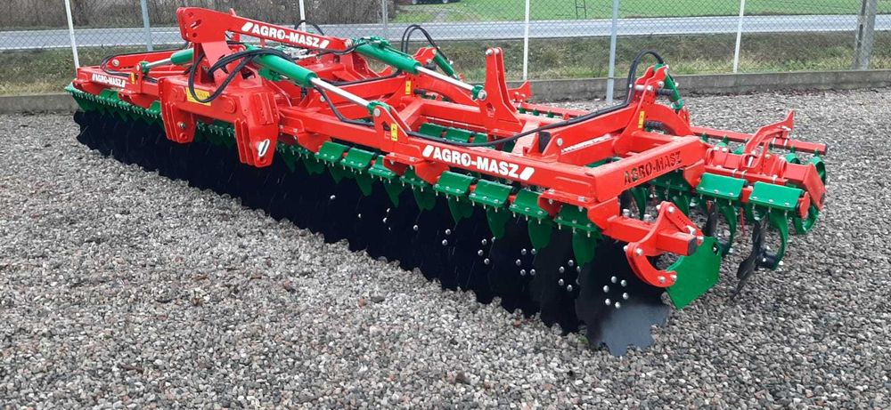 Od ręki!! Brona talerzowa AGRO-MASZ 6m wał daszkowy POPOKAZOWA