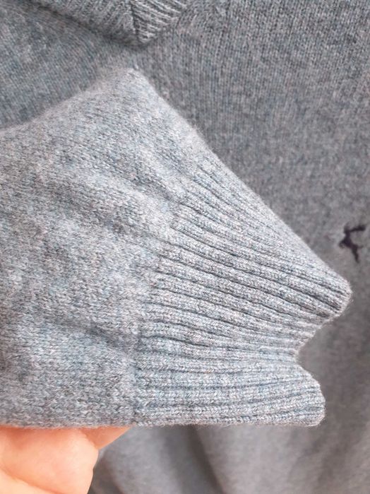 Niebieski wełniany sweter F&F 3XL wełna 100%