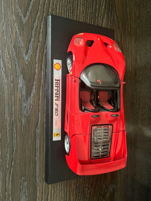 Lote 3 Miniaturas Ferrari - Bburago e Shell Collezione (C/ Base)