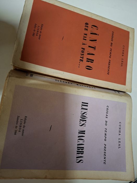 Dois livros de Cunha Leal edições de autor