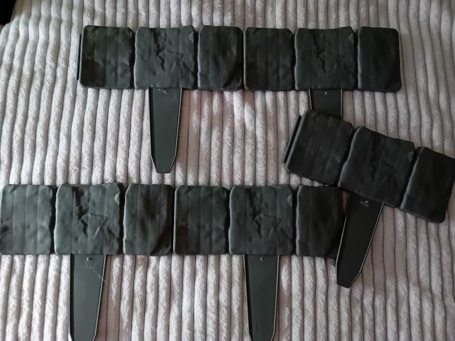 Płotek plastikowy szary- 5 elementów. Nowe.