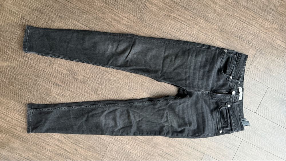 Джинсы скини серые графит zara женские