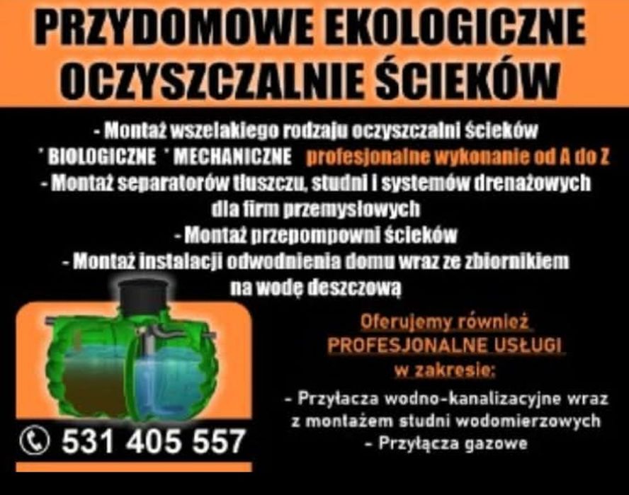 Usługi Wodno - kanalizacyjne - Gazowe