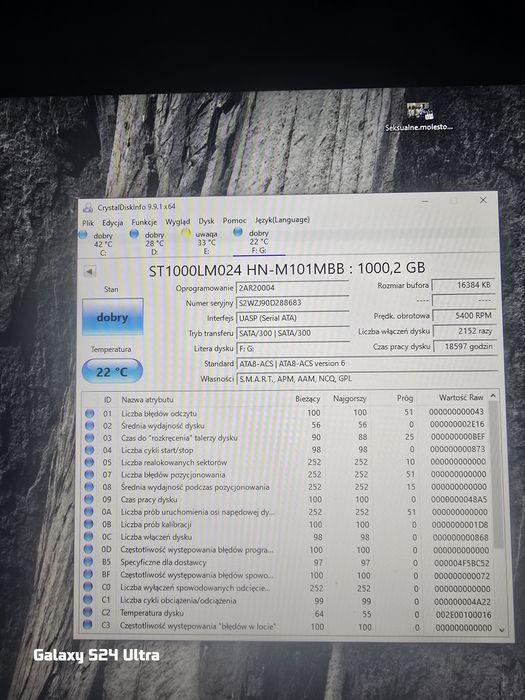 dysk twardy 2.5 Samsung ST1000LM024 1tb