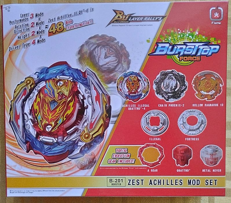 Zest Achilles Mod set beyblade