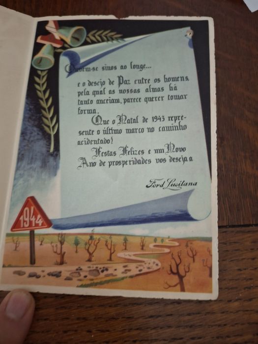 Ford Lusitânia 1943 cartão Boas festas
