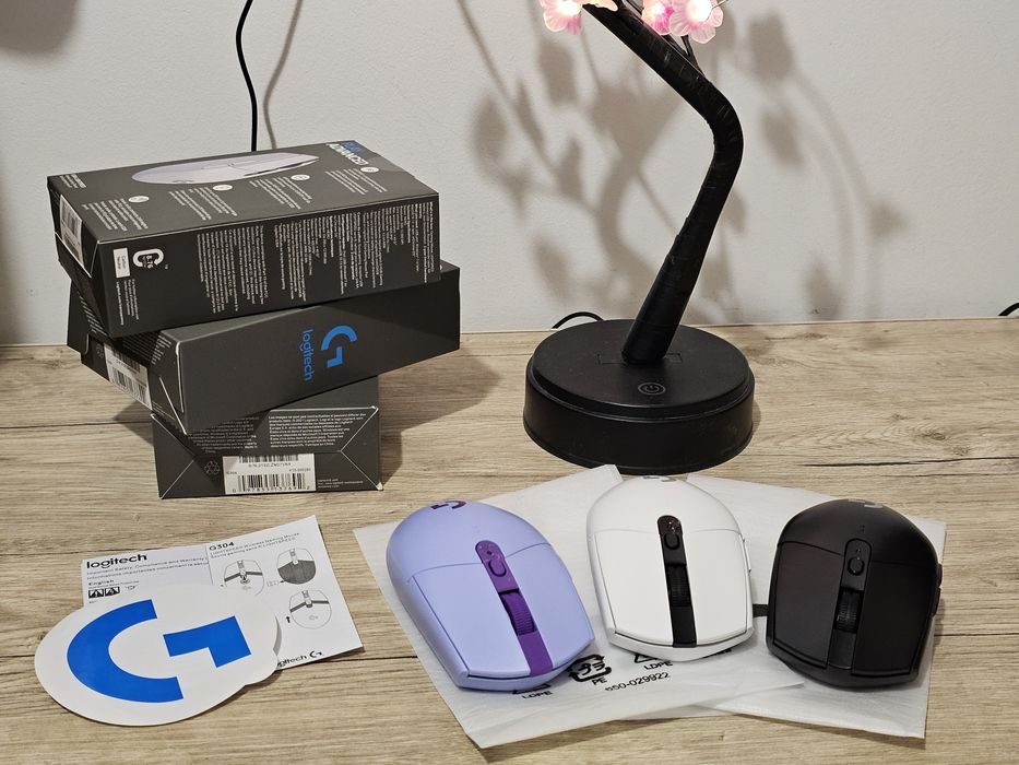 Logitech G305/304 Бездротова комп'ютерна мишка purple/white/black/blue