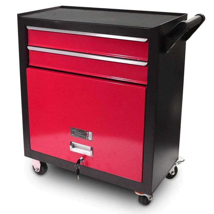 wózek warsztatowy wózek narzędziowy mobilny szafka z szufladami 2w1