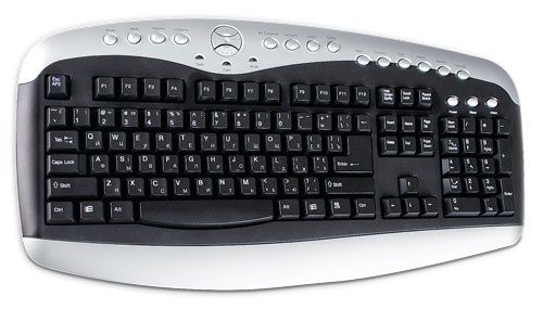 Компьютерный монитор "Samatron" (W.U.K.) и клавиатуры "Sven", "Tech"