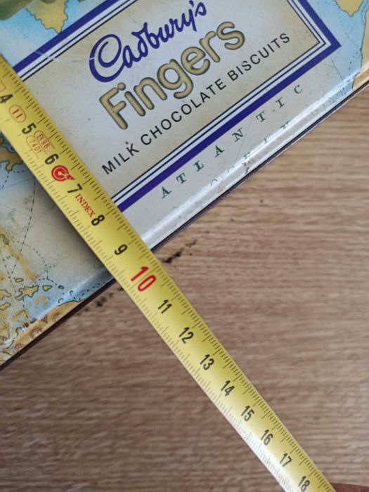 Caixa antiga metal Cadbury's Fingers