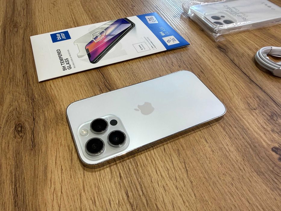 Okazja! Iphone 14 Pro Srebrny/Biały! Gwarancja! Bateria 100%! Super Stan!