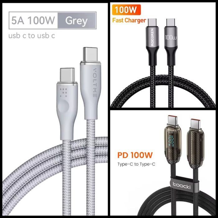 Зарядний блок  Baseus Gan 140W  +3 кабелі в комплекті