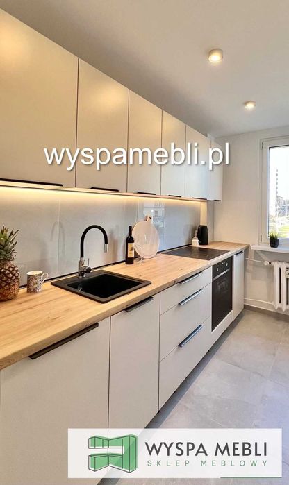 NOWA kuchnia kaszmir czarny meble kuchenne wymiar 390cm lub inny