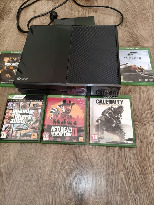 Xbox one FAT 1tb SSD zasilacz pięć gier bez pada