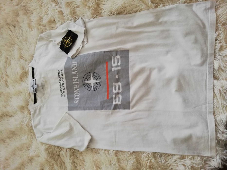 t-shirt M 38 biała koszulka 68-15 M 38 stone