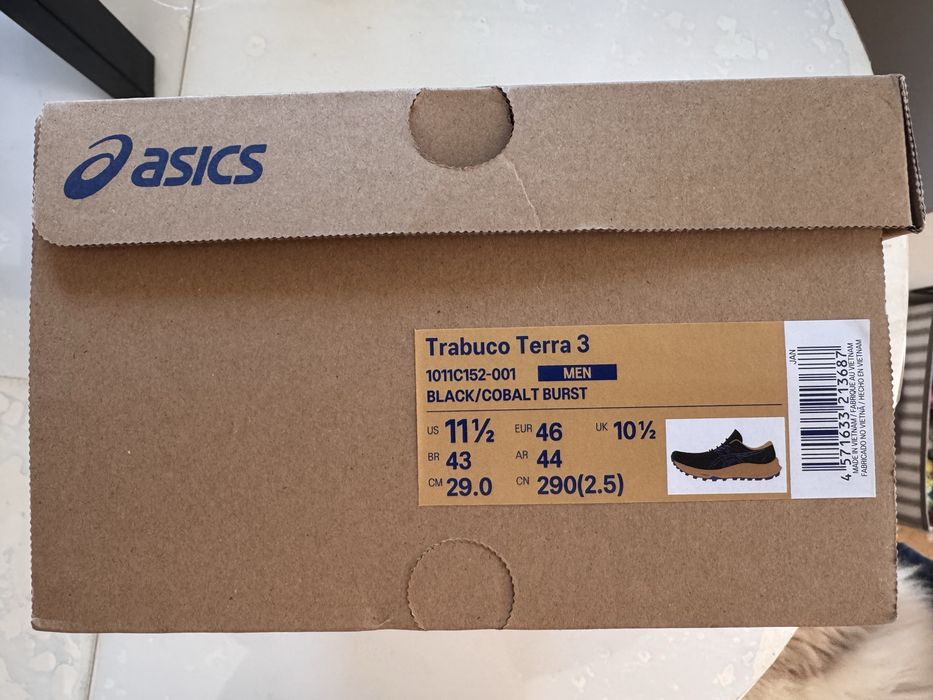 Asics trabuco terra 3 rozm.46 wkładka 29cm