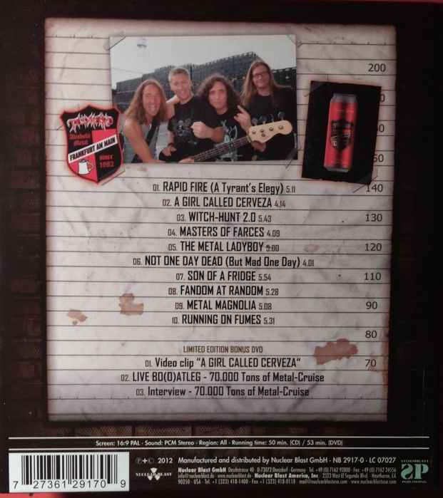 Cd Tankard,, Dark Moor, Cairo, DoomSword фирменный