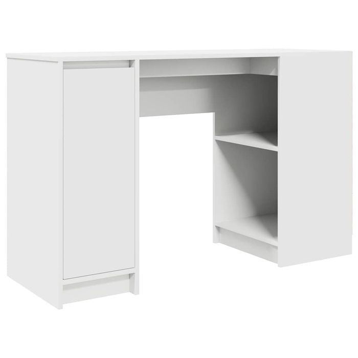 Vidaxl Biurko Białe 120X42X76 Cm Drewno Klejone