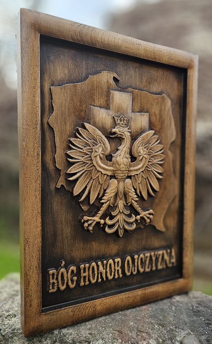 Godło R.P.- płaskorzeźba