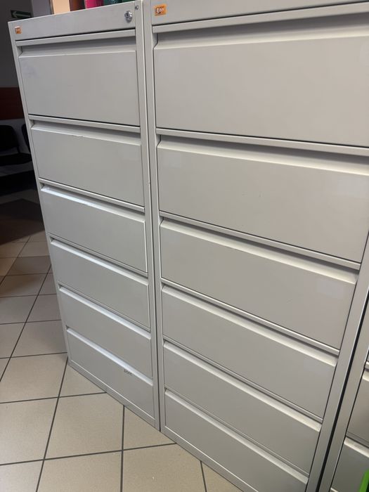 Szafa metalowa 6 szufladowa zamykana na kartoteki