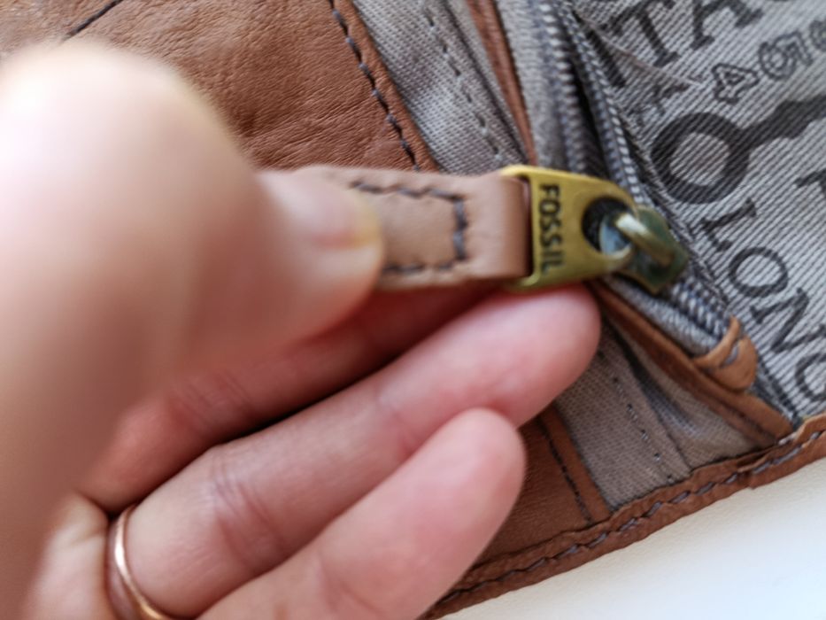 Шкіряний гаманець Fossil