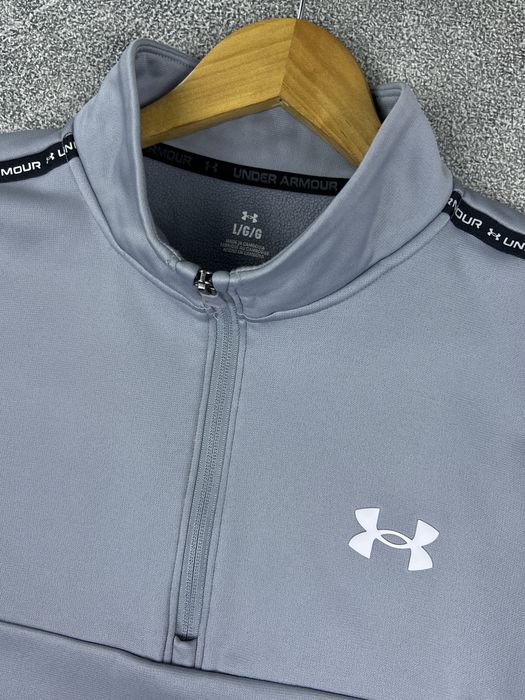 Чоловіча спортивна 1/3 зіп кофта фліска under armour оригінал розмір l xl