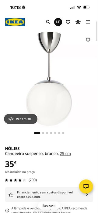 candeeiro de teto ikea