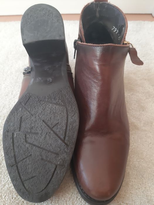 Botins pele SEASIDE castanho  36